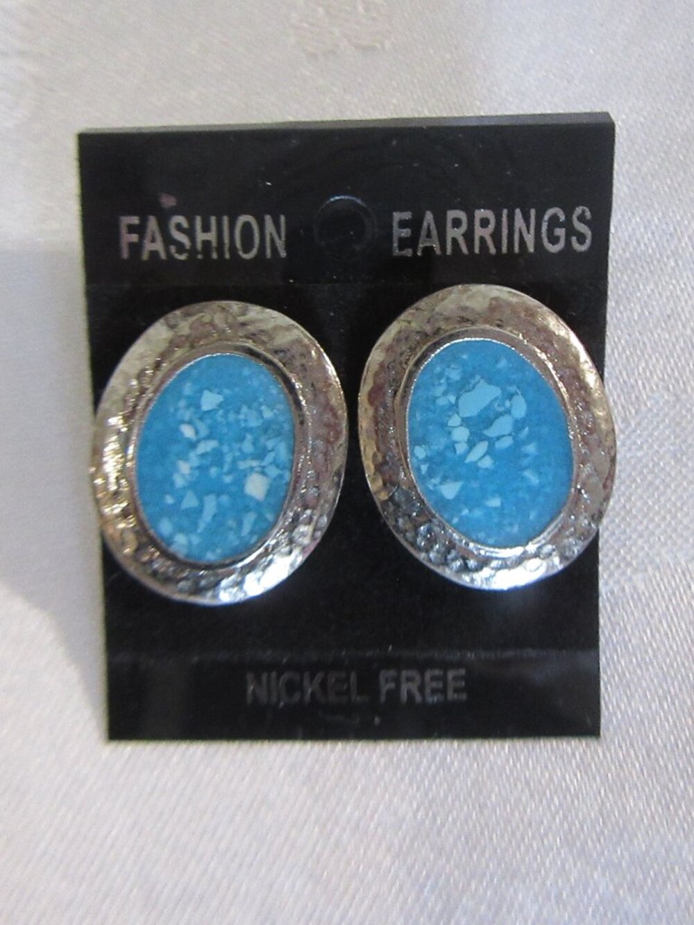 Pierced Earrings Silver colour Heavier Metal
